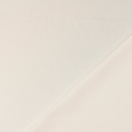 Tissu satin duchesse extensible blanc cassé 