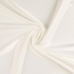 Tissu satin duchesse extensible blanc cassé 
