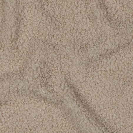 Tissu fourrure bouclette teddy marron glacé Tissu fourrure bouclette teddy marron glacé