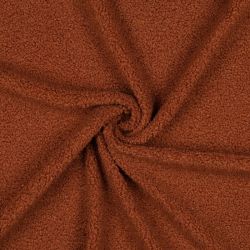 Tissu fourrure bouclette teddy caramel