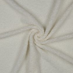 Tissu fourrure bouclette teddy écru